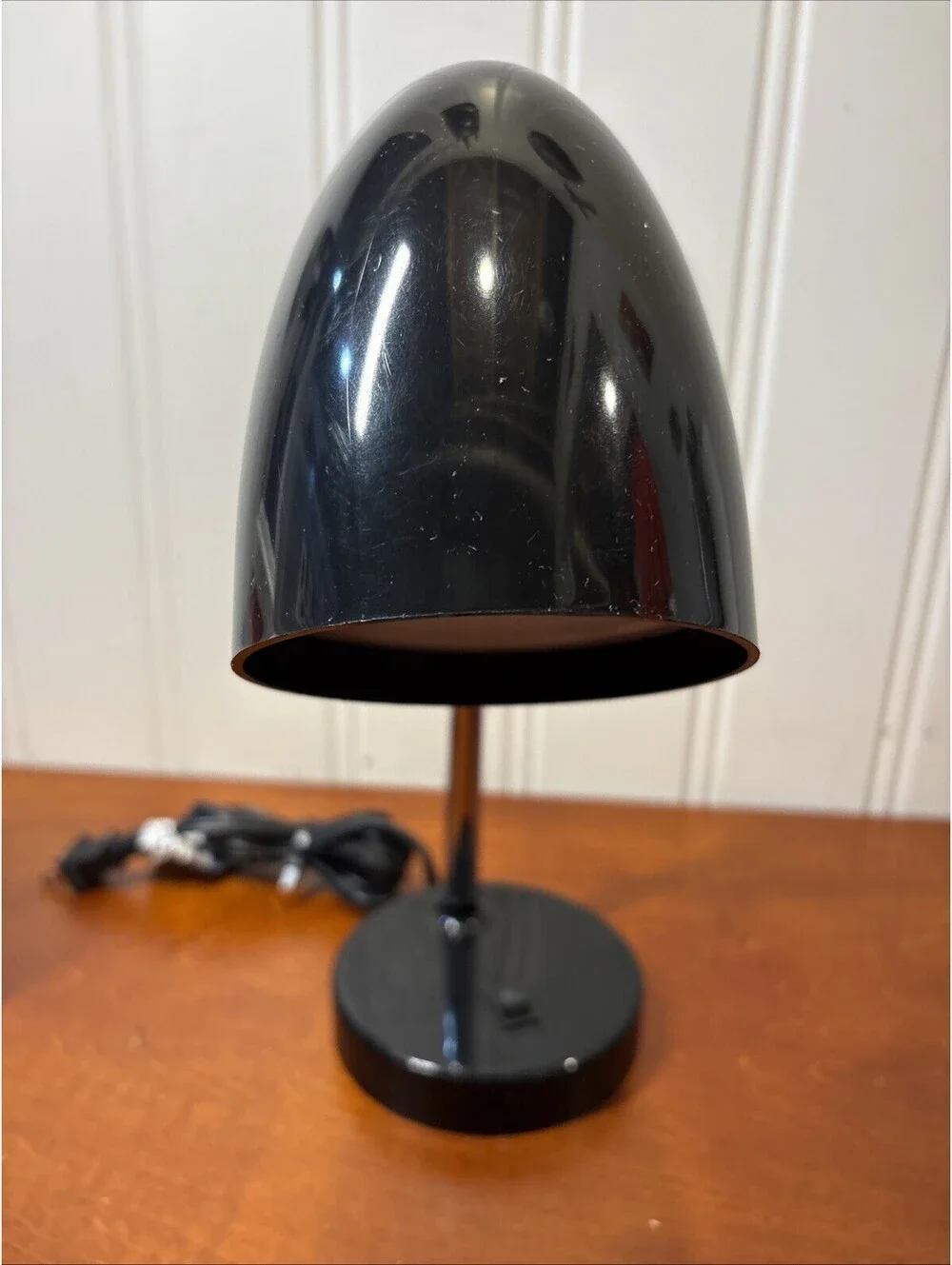 Intertek Lamp Black Metal Gooseneck Fluorescent Light Positionable Desk Lamp